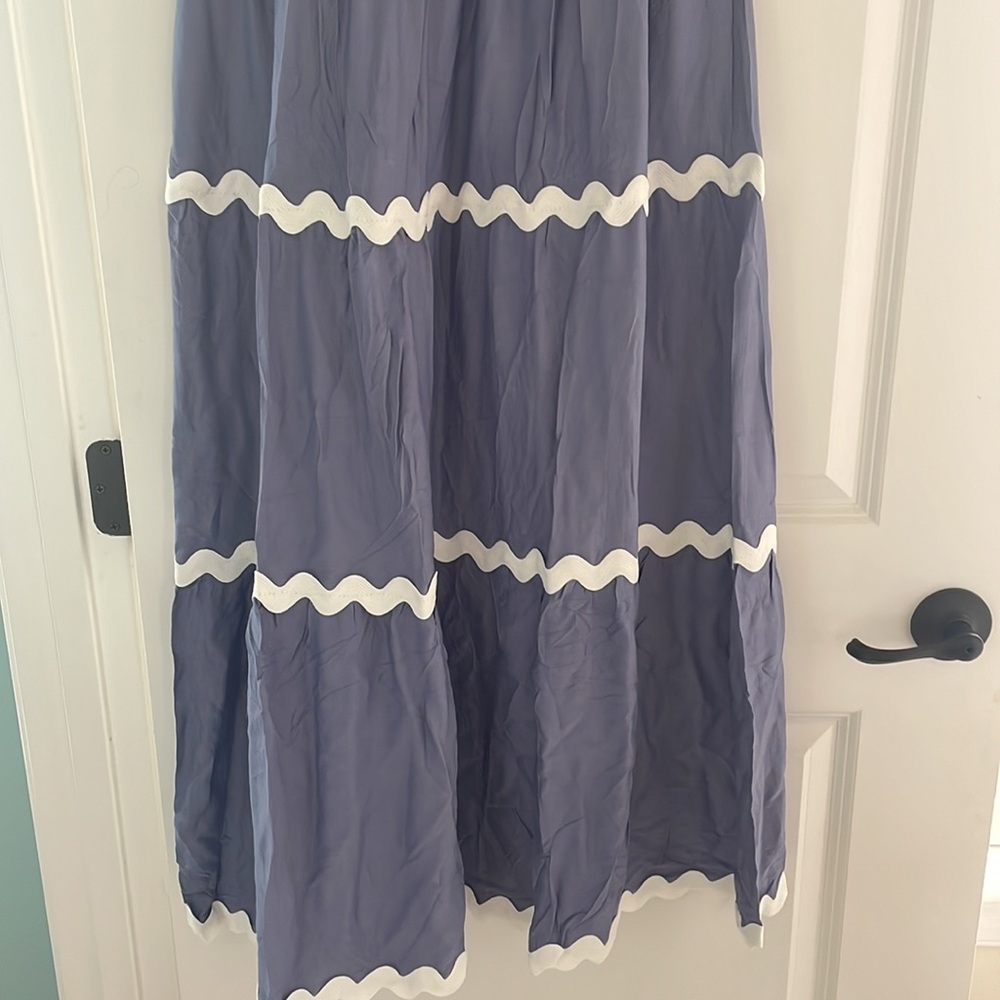 ZESICA Women's Summer Flutter Short Sleeve Smocked Maxi Dress - Picture 7 of 13